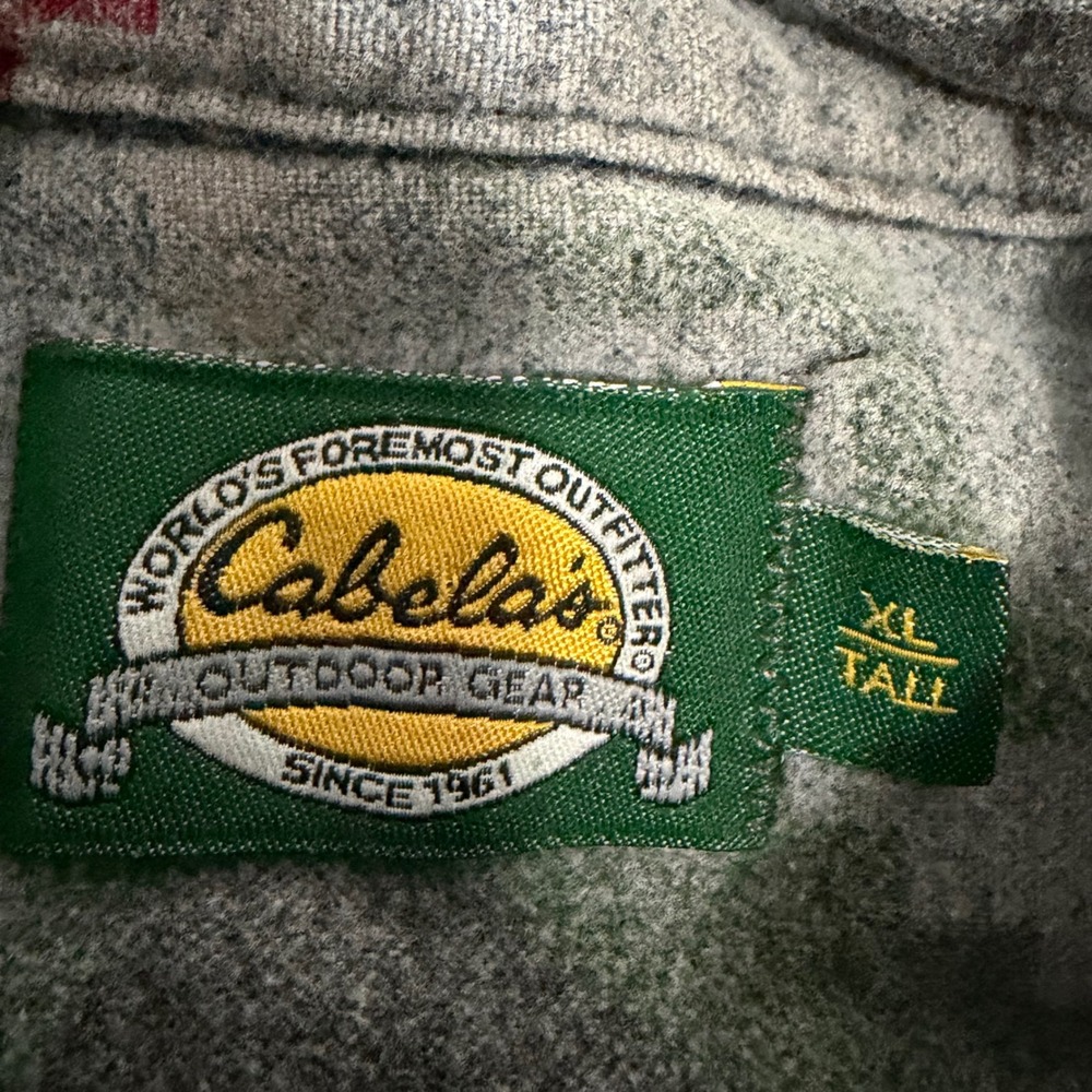Cabela's Shirt Mens XLT Blue Fade Southwestern Aztec Chamois Flannel Made in USA - Picture 2 of 12